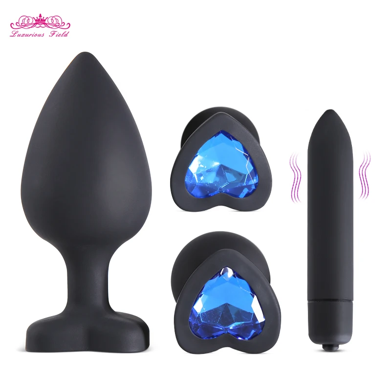 Силиконовая Анальная пробка массажер простаты влагалище анальный вибратор