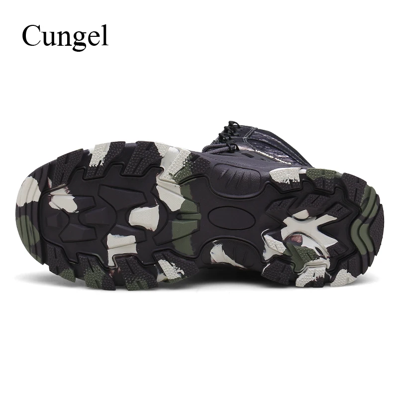 Online Cungel Sepatu Bot Mendaki Tahan Air Pria Sepatu Bot Berburu Kamuflase Luar Ruangan Sepatu Bot Mendaki Taktis Tempur Militer Tentara