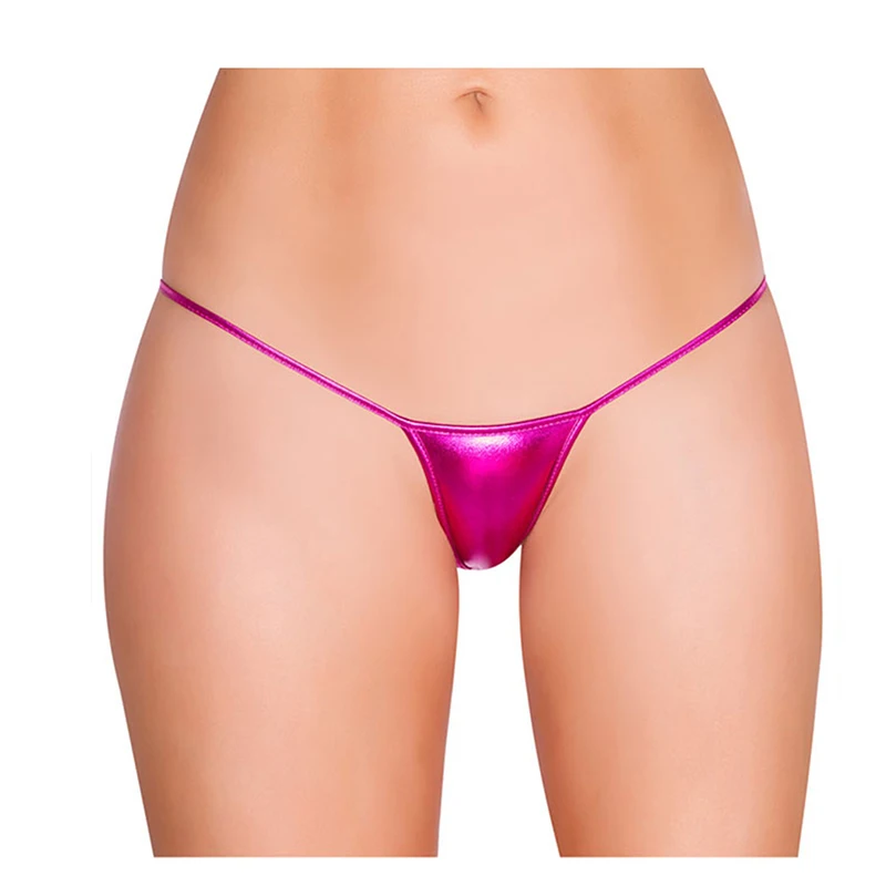 Женские мини трусики из искусственной кожи стринги размера плюс 3XL с низкой