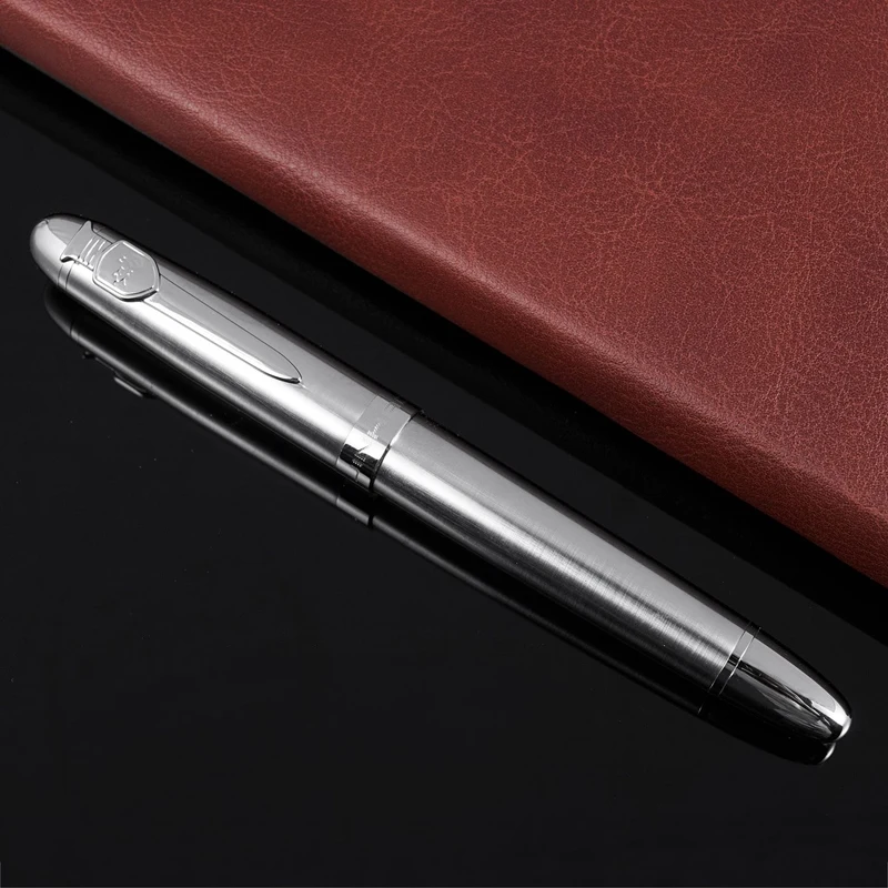 Jinhao 450 A перьевая ручка iridiumstudent 0 5 мм перо Ручка роллер серебро|Перьевые ручки| |