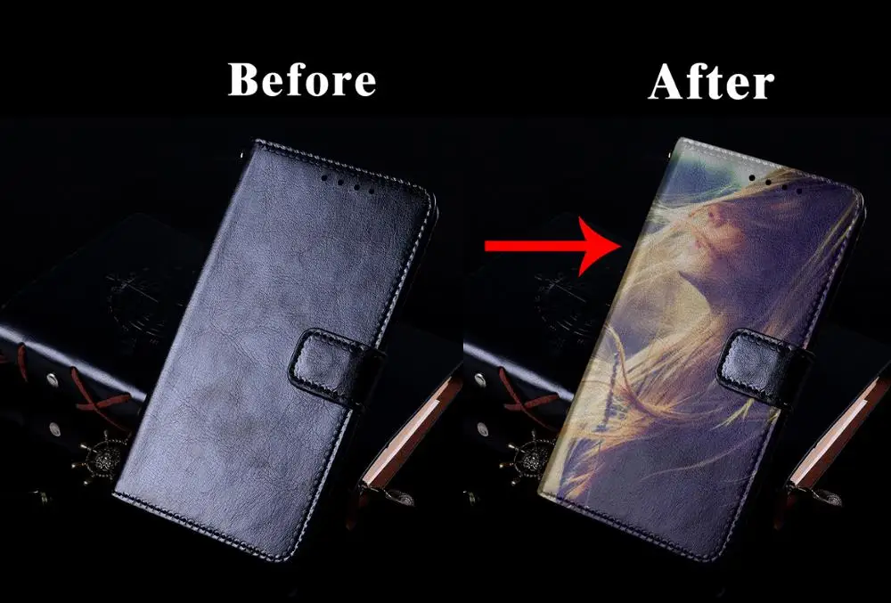 Wiko View XL Personalized New Leather Flip Wallet Folio Phone Case Cover For Customize Your Photo | Мобильные телефоны и