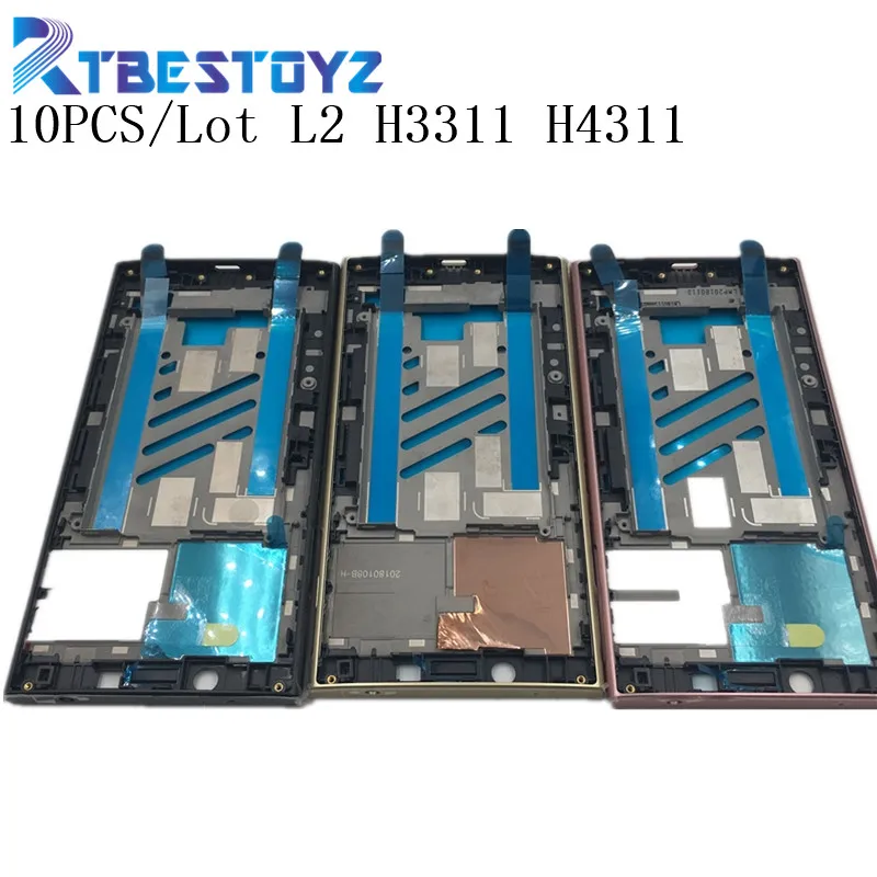 

RTBESTOYZ 10 шт./лот Передняя панель Корпус ЖК-рамки крышка для Sony Xperia L2 H3311 H4311 передний корпус запасные части