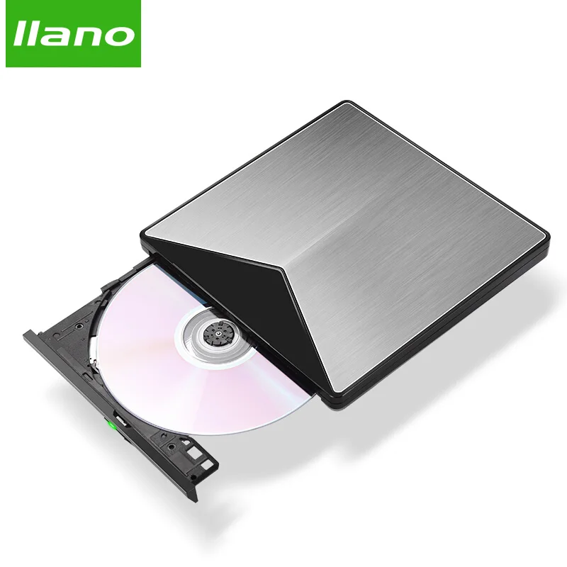 LLANO USB Оптический привод Внешний 3 0 CD/DVD ROM комбо DVD RW горелка для Dell/Lenovo/Mac OS ноутбук