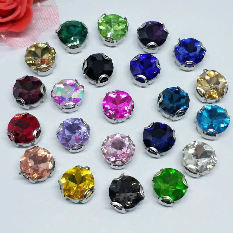 Женское свадебное платье с камнями и цветами|sew rhinestones|rhinestone sewglass crystal rhinestones |