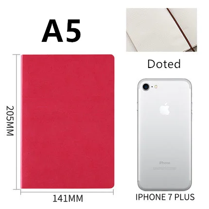 dot C Bullet Journal, блокнот, канцелярские товары, кожа, деловая запись для совещаний, А5, бумажный блокнот, для ежедневников, для школы, для офиса - Цвет: dot C