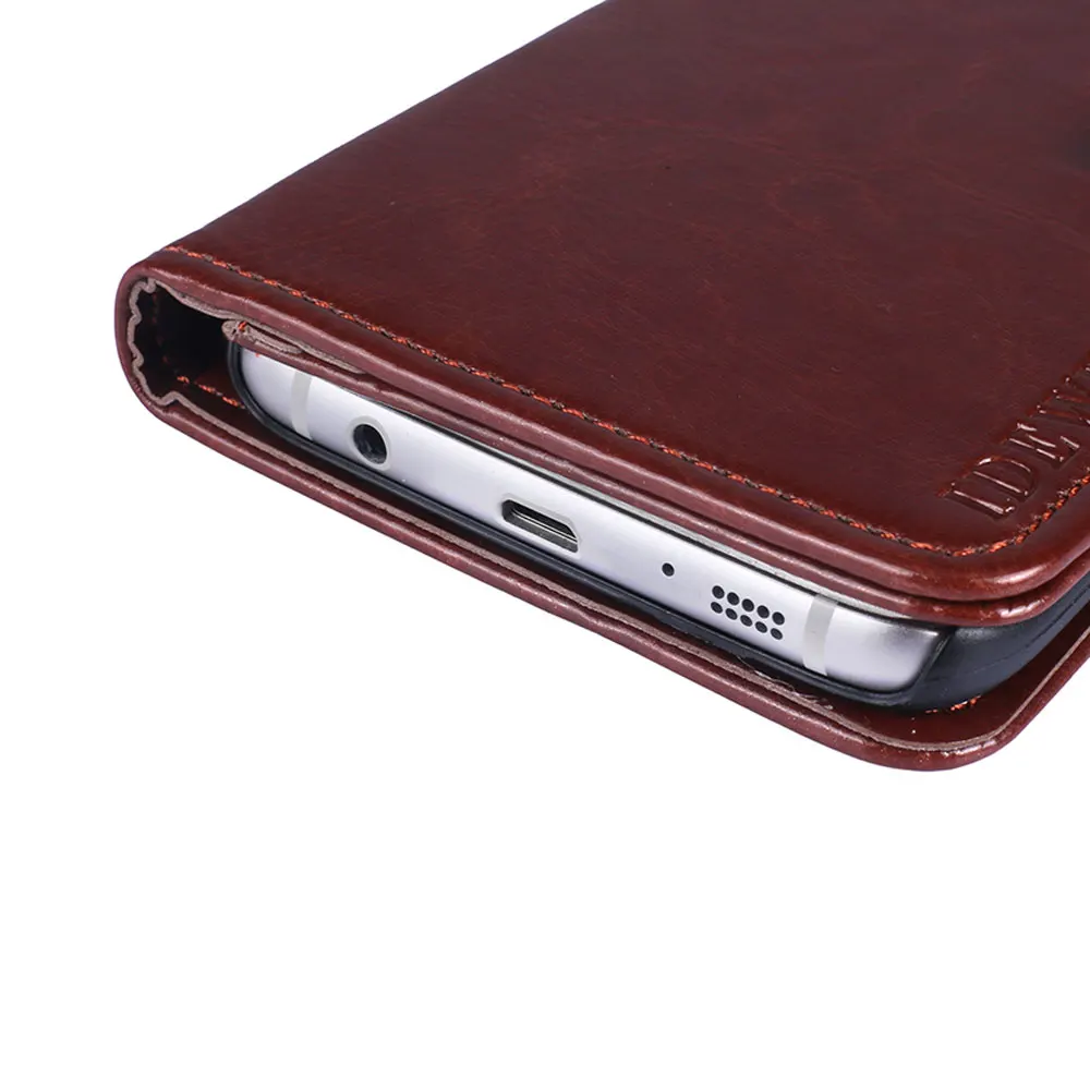 Luxury Brand Phone Case For Samsung Galaxy S7 Edge Flip Cases With Card Pocket Full Cover edge |