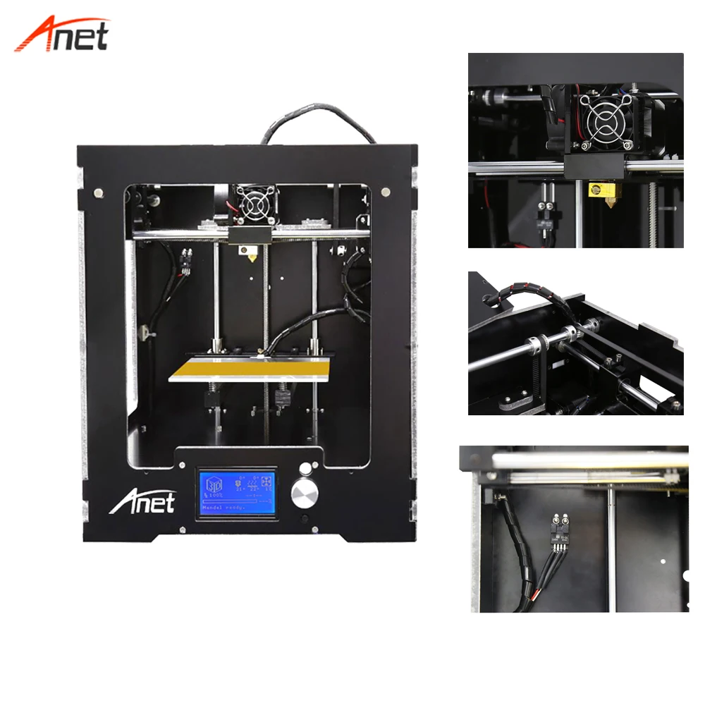 Anet A3S Высокая точность цифровая печатная машина 150*150*150 мм размер печати 3d