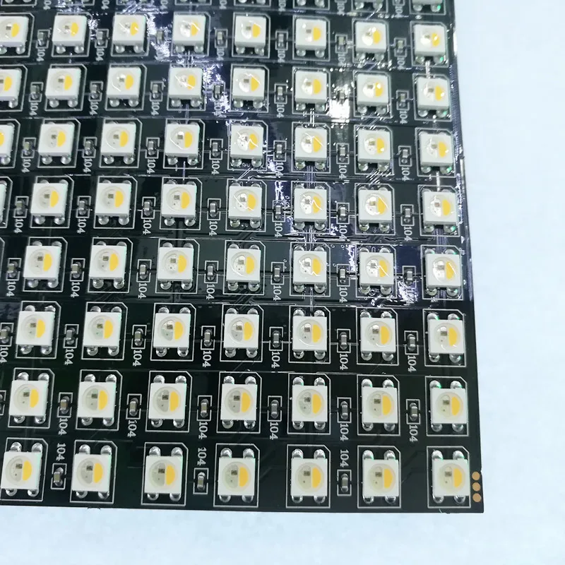 16*16 пикселей 256 WS2812B SK6812 RGBW цифровой гибкий светодиодный экран с программируемой