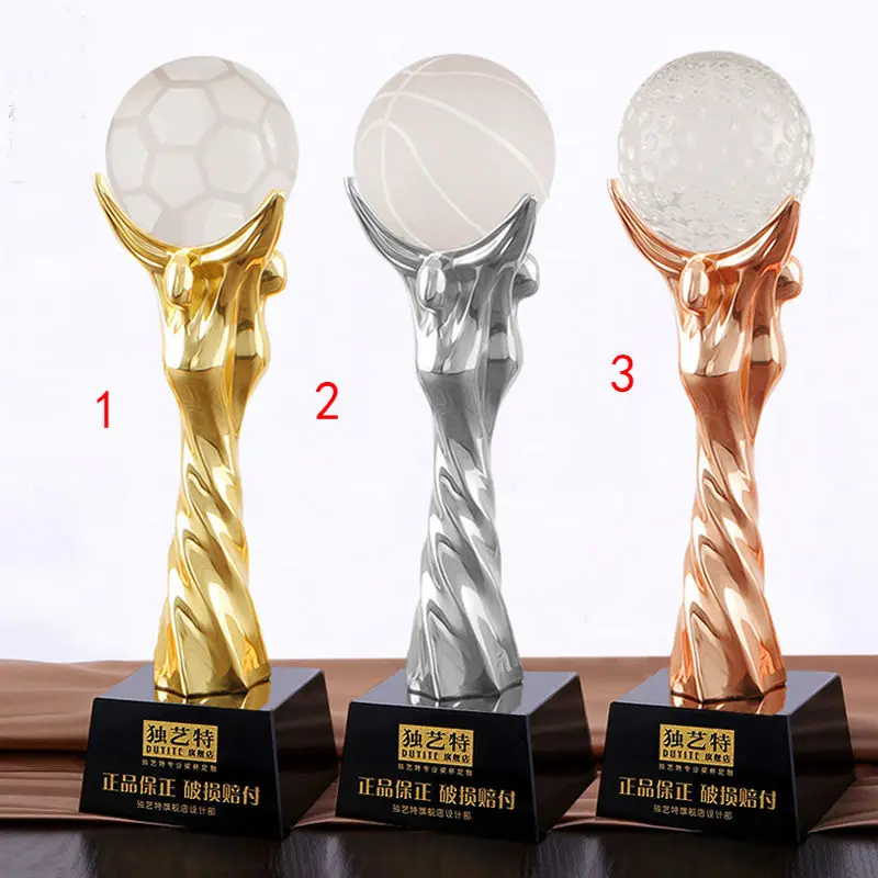 Высокое качество 29 см металлическая футбольная награда Чемпион
