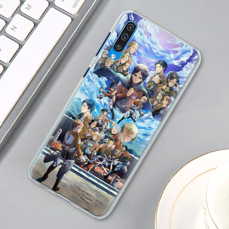 Обувь для косплея по аниме «атака на Титанов» чехол с рисунком из аниме для samsung Galaxy A30 A40 A50 A70 A6 A8 плюс A7 A9 M30 чехол для телефона Coque