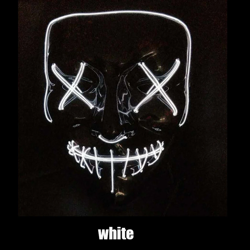 Мотоциклетная маска светодиодный светильник вечерние защитные маски для лица