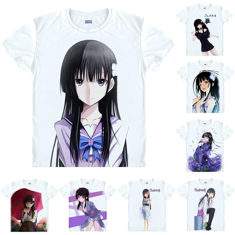 Coolprint Футболка с изображением в стиле аниме Sankarea вечной футболки &quotлюбовь&quot