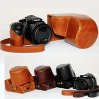 pu leather camera case bag for panasonic lumix fz1000 camera cover with shoulder strap