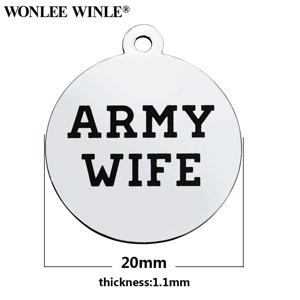 Wonlee Winle 316l из нержавеющей стали для всей семьи Вдохновляющие буквы круглые