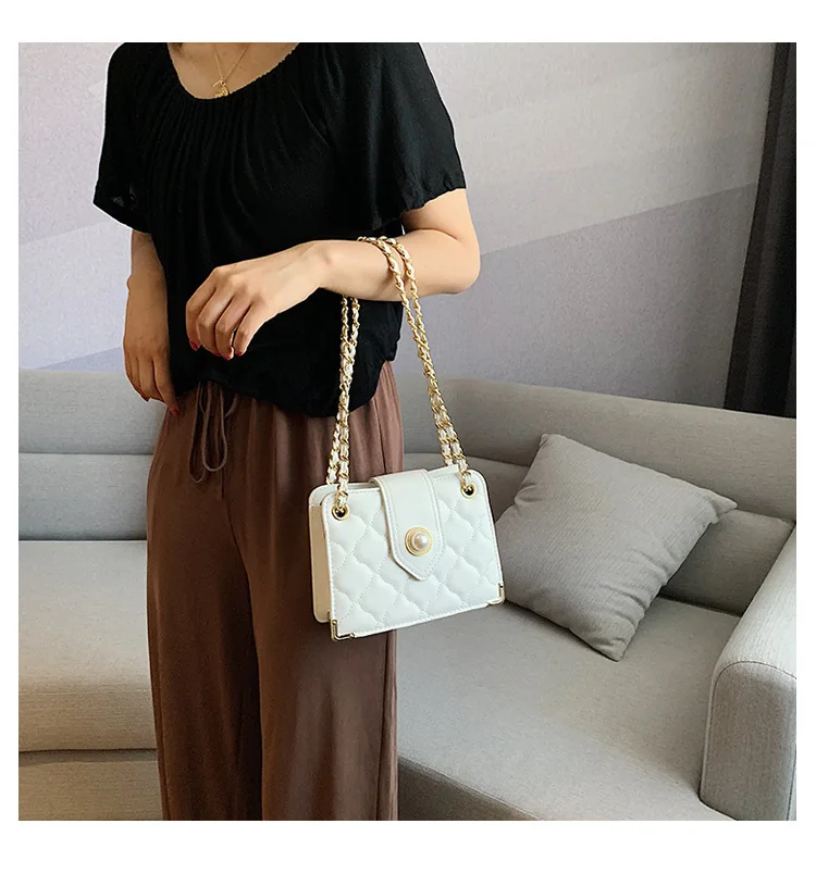 Women's Bag Female New Fashion Handbag Shoulder Bags for Women Messenger Handbags Rhombic Chain Bag White Red Green Black