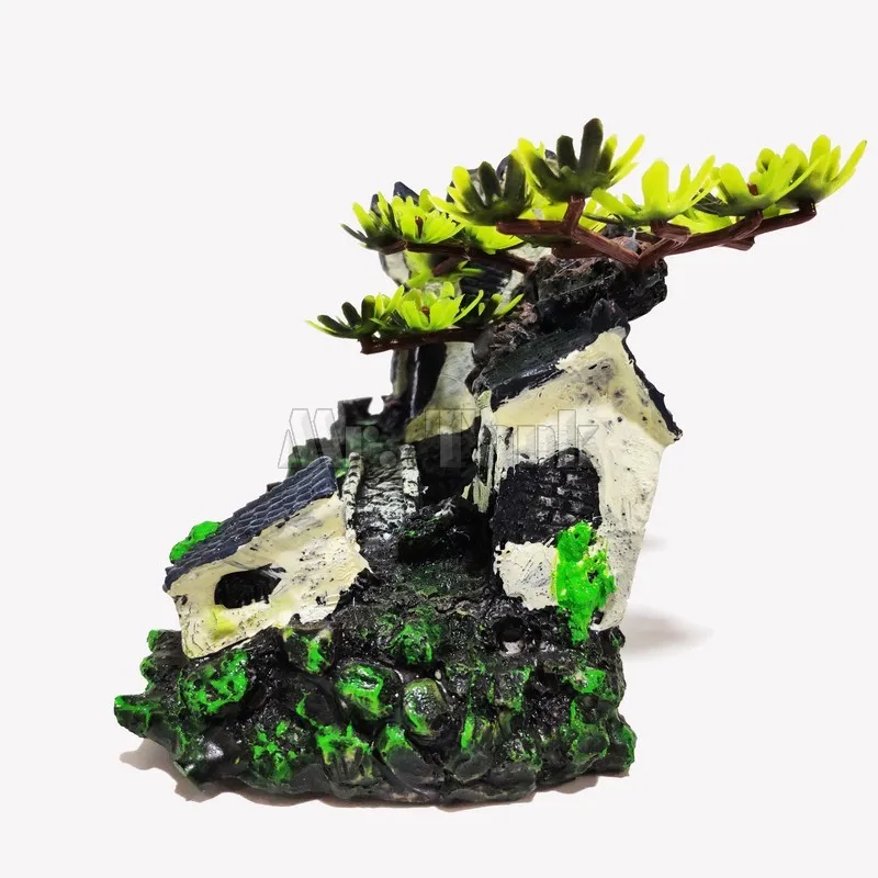 Украшение для аквариума Mr.Tank Восточное старое здание полимерный аквариум