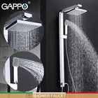 Смеситель для душа GAPPO, хромированный кран Водопад для ванной комнаты, насадка для душа, настенный