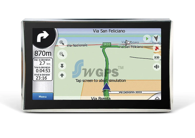 HD 7 Inch GPS Navigation With SIRF Atlas VI 800MHZ + Windows CE.