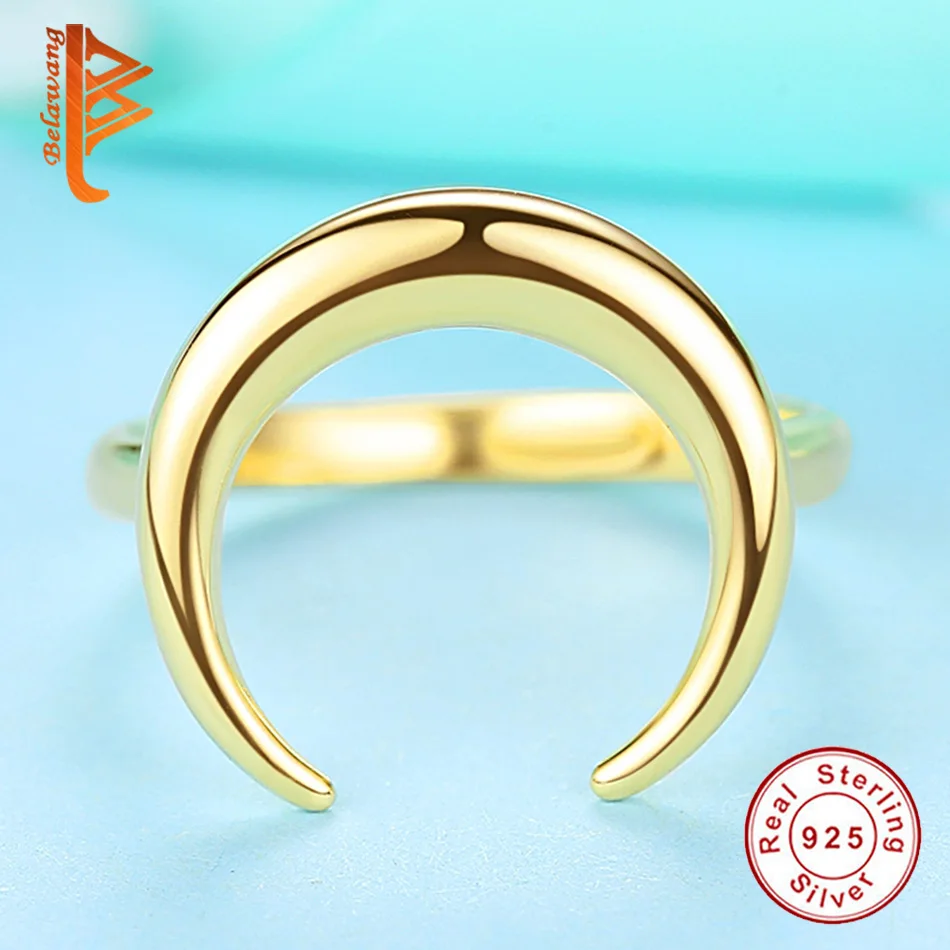 Factory Price Authentic 925 Sterling Silver Ring Gold Bullfighter Moon Finger Female For Women Special Jewelry | Украшения и