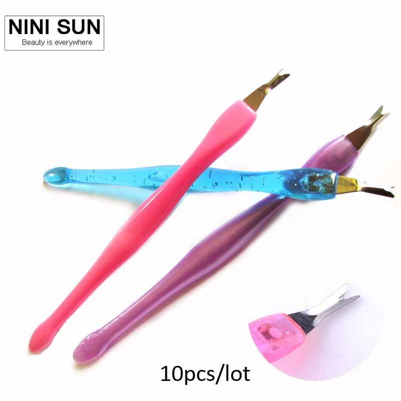 

10pcs Nail Art ToolsProfessional Remover Cut Repair Removal Nail Cuticle Pusher Trimmer For Nail Technician Salon Wholesale