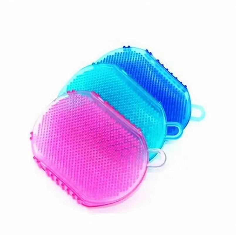 

Bath Exfoliating Shower Bath Gloves Brush For Body Cleaning Silicone Exfoliating Brush Scrubber LX6761