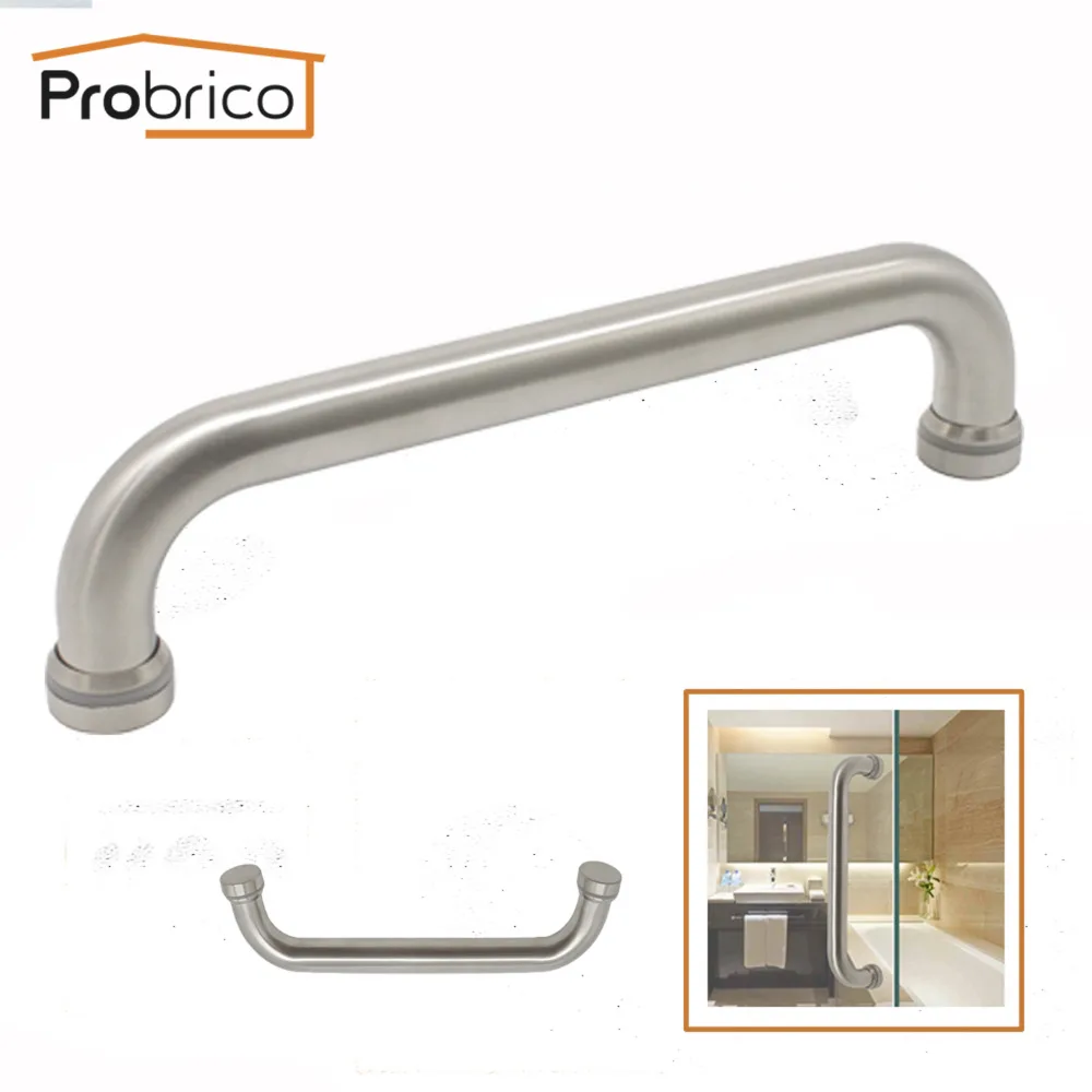 Probrico Grab Bar Толстая проволочная форма из нержавеющей стали полая дверная ручка 11