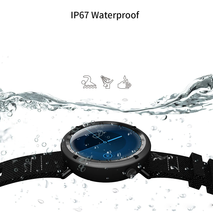 Gps Smartwatch L19 IP67 водонепроницаемые Смарт-часы с крови Давление монитор сердечного