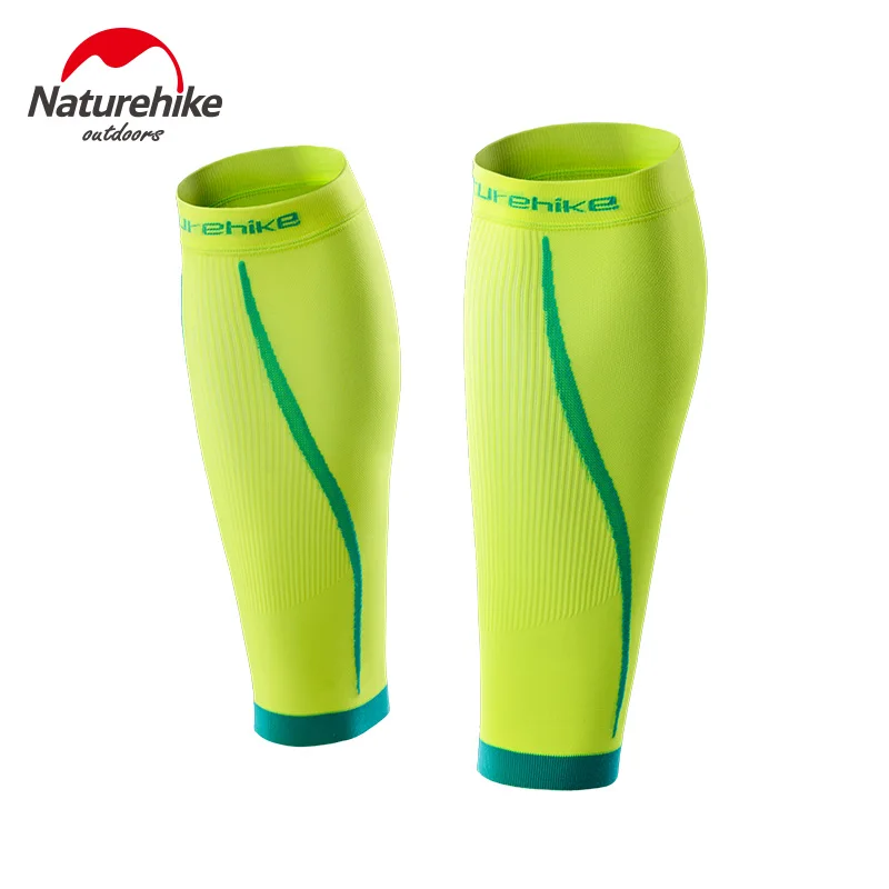 Yellow NatureHike 1 пара баскетбольные футбольные голени для ног футбольные защитные рукава для голени Велоспорт Фитнес Calcetines Compresion - Цвет: Yellow
