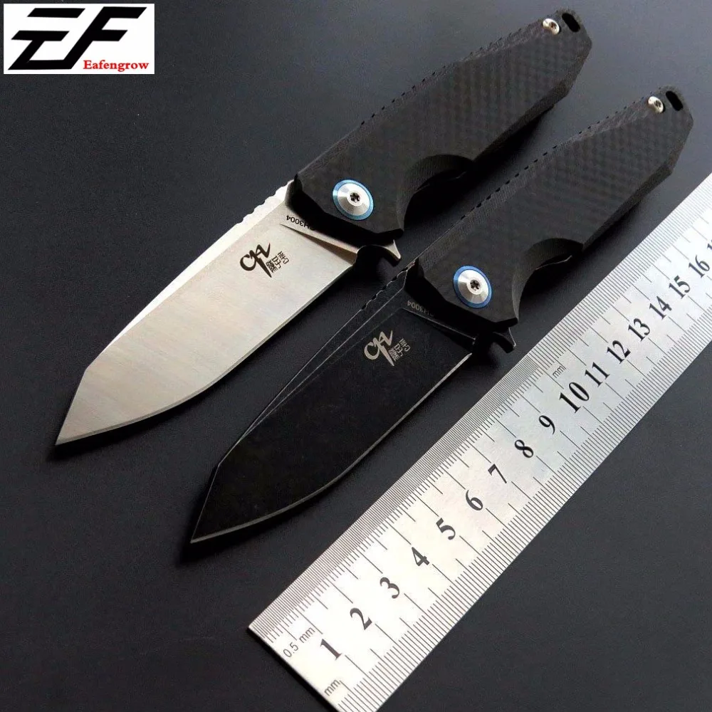 Eafengrow CH3004 Тактический Flipper складной нож AUS-8 лезвие шарикоподшипники TC4 Титан ручка