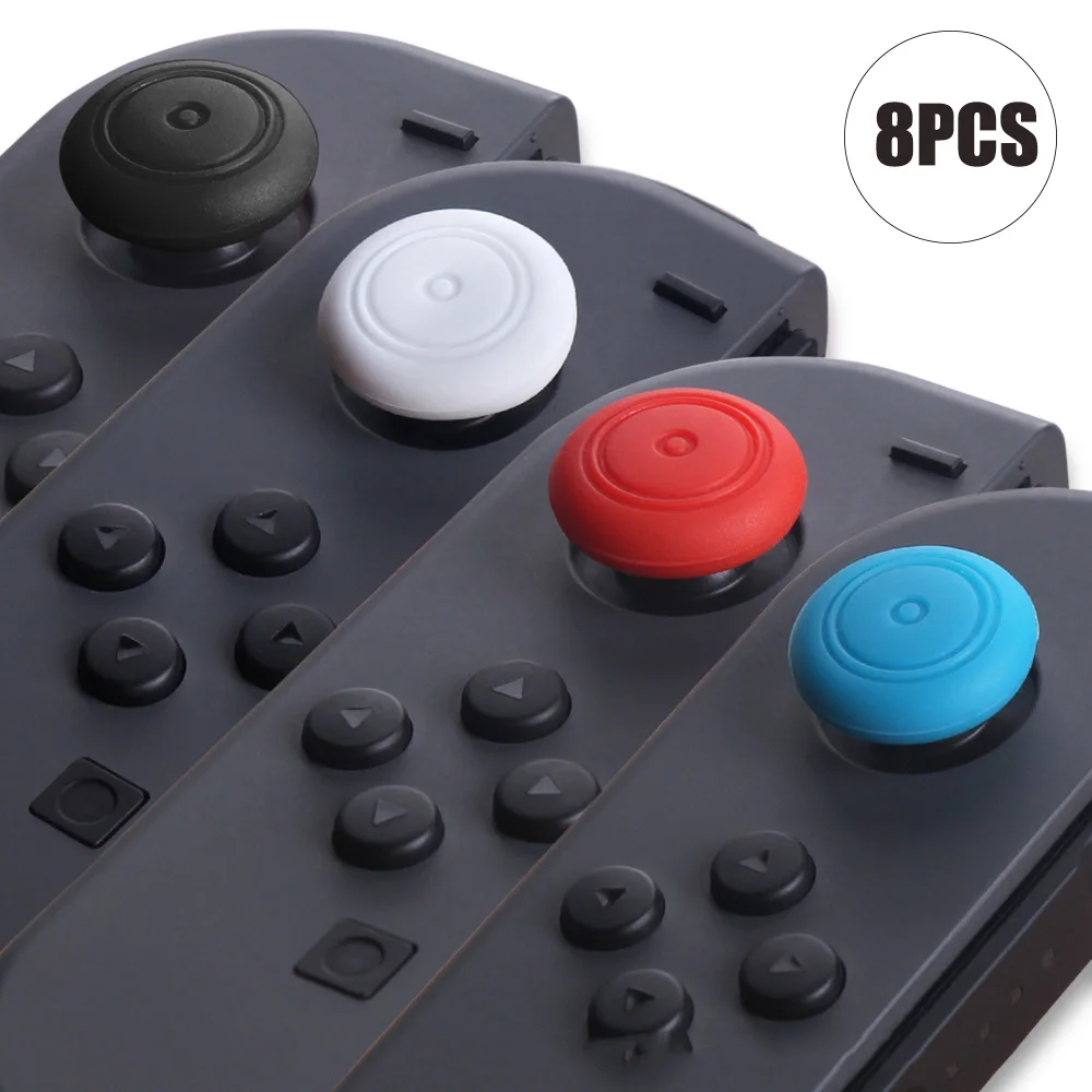 8 шт. замена силиконовый Thumbsticks джойстик Кепки Крышка для Nintendo Switch Контроллер