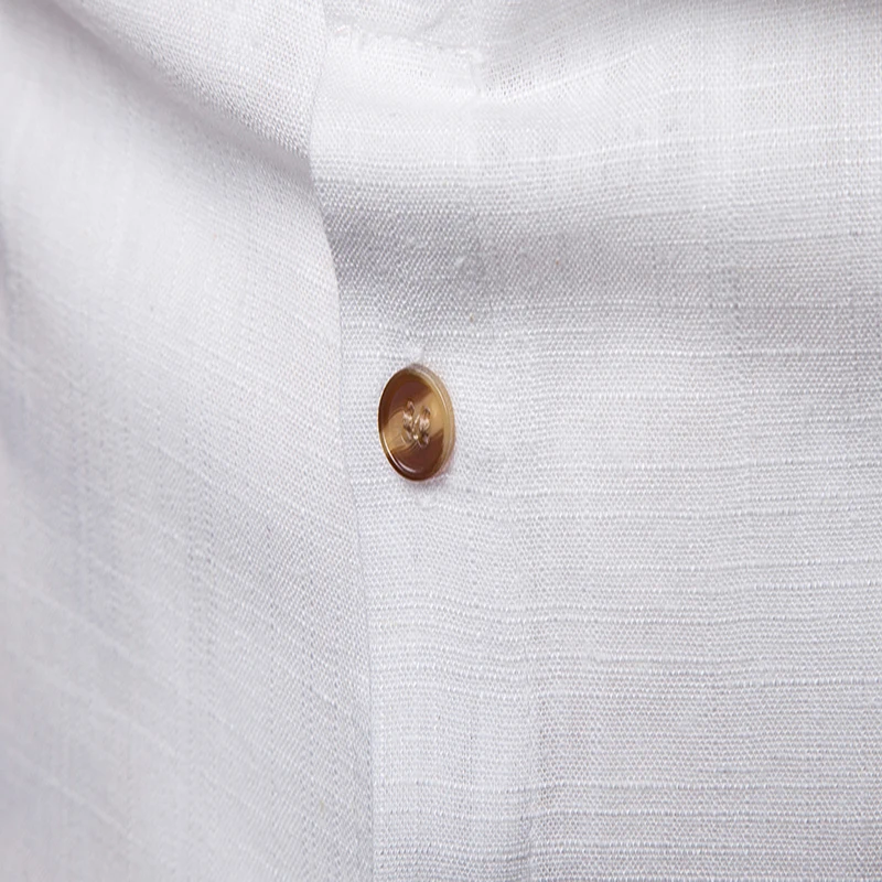 

Mens Casual Cotton Linen Shirt 2019 Brand New Roll-up Sleeve Dress Shirt Male Slim Fit Long Sleeve Camisa Masculina Beige
