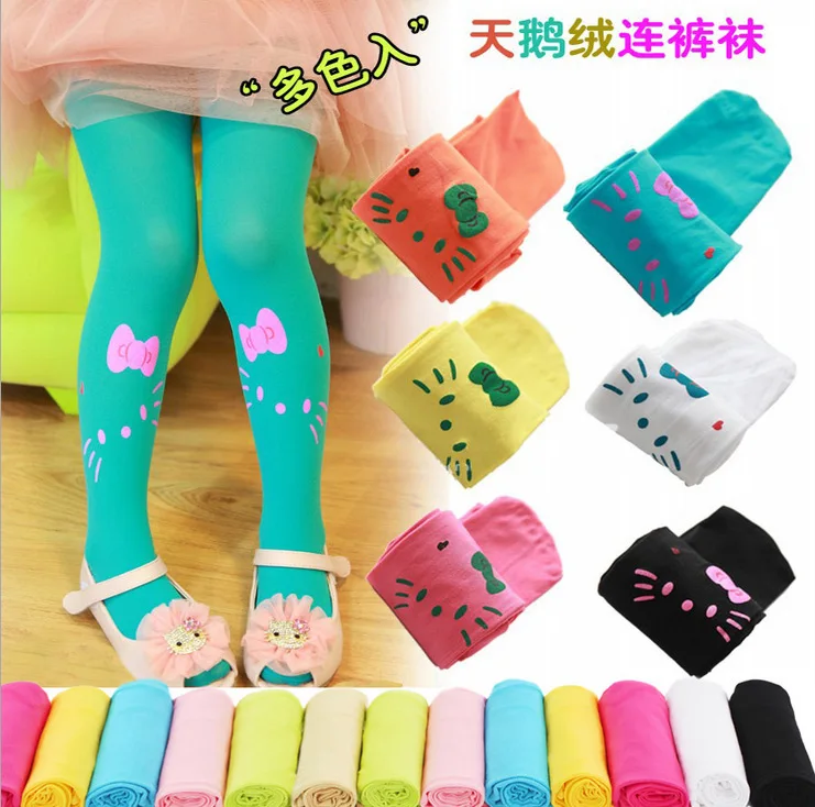 Узкие брюки на весну и осень детские леггинсы Детские колготки чулки конфеты