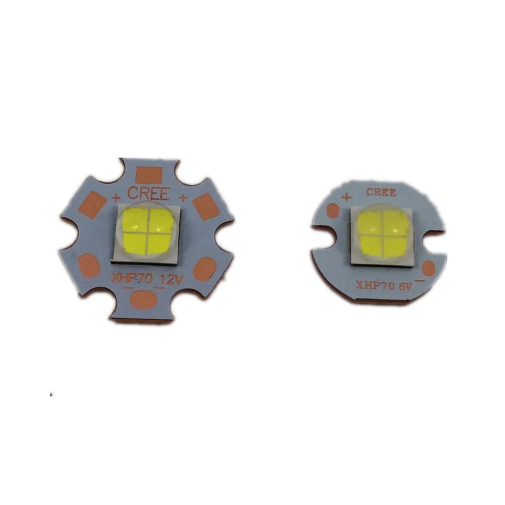 1 шт. CREE XHP70 30 Вт Светодиодный 4022LM 6 в/12 в четыре чипа сварки 16 20 мм медная печатная