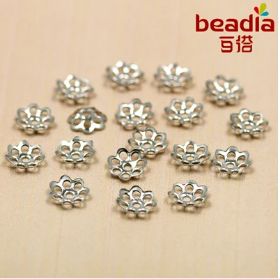 Оптовая продажа 6 мм 1000 шт. покрытые золотом серебром металлические бусины