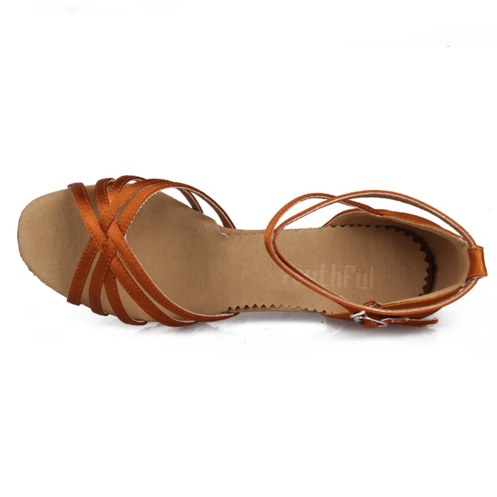 Женские туфли для латиноамериканских танцев черные/коричневые/бежевые на