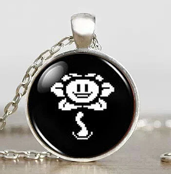 Фанаты Undertale Flower Sans видеоигра модное ожерелье из латуни и стали кулон в стиле