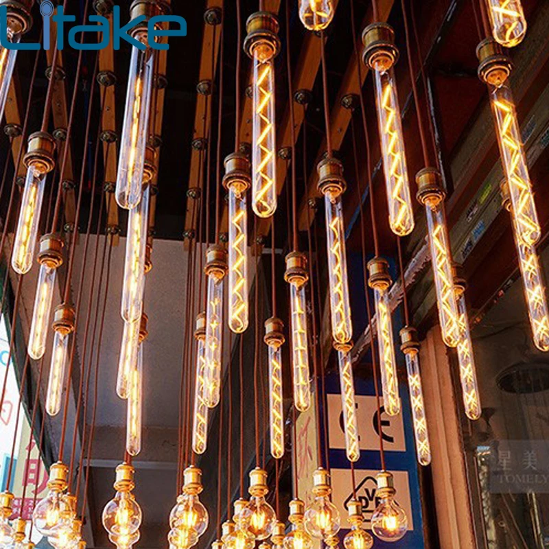 Лампочка эдисона E27 лампа накаливания в стиле ретро 220 В Ampul Gloeilamp винтажная