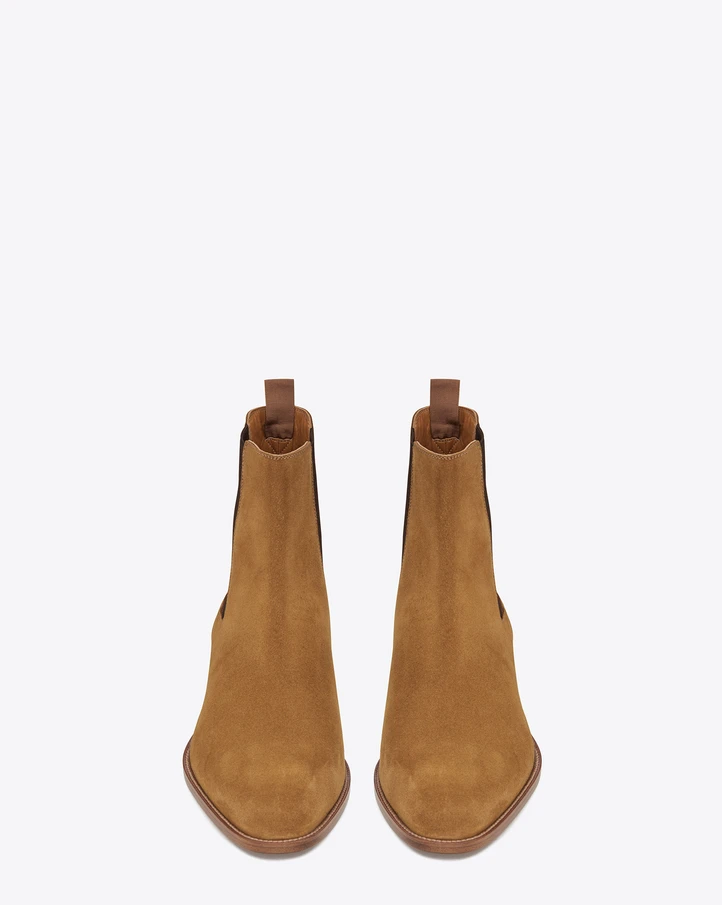 WPG/мужские ботинки-Челси большие размеры черные коричневые из натуральной кожи |