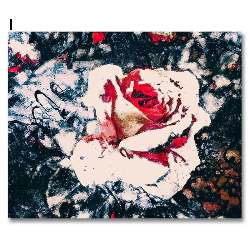 Настенная живопись скандинавский постер в стиле отпечатков цветов украшение для