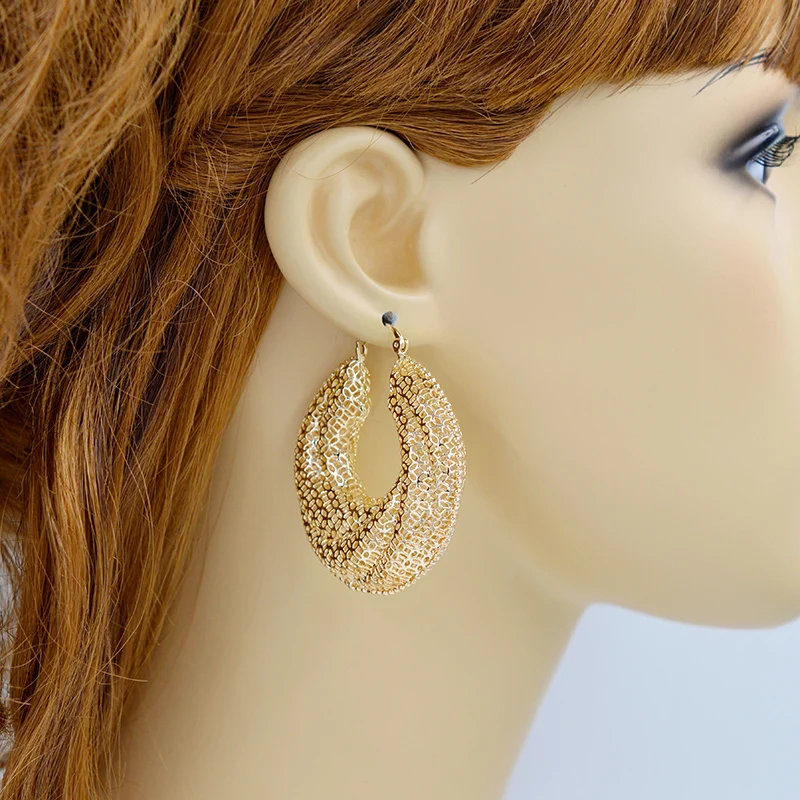 Sunny Jewelry классические большие круглые серьги-кольца для женщин хит продаж