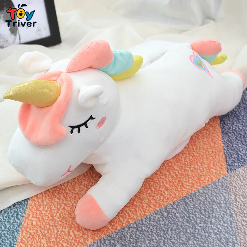 Kawaii Единорог плюшевая игрушка тривер мягкие животные кукла коробка салфеток