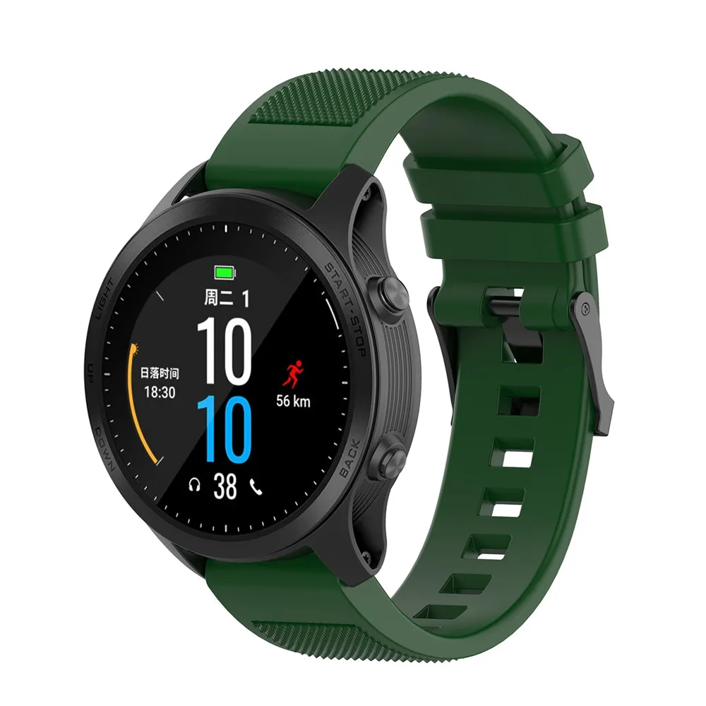 22 мм замена силиконовый текстура наручный ремешок для смарт-часов Garmin MARQ