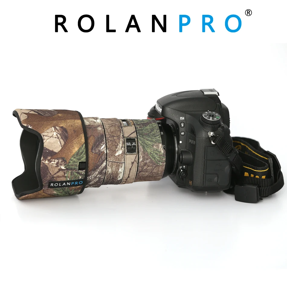 Линзы ROLANPRO камуфляжное покрытие от дождя для Nikon AFS 24 70 мм F2.8G защитный чехол