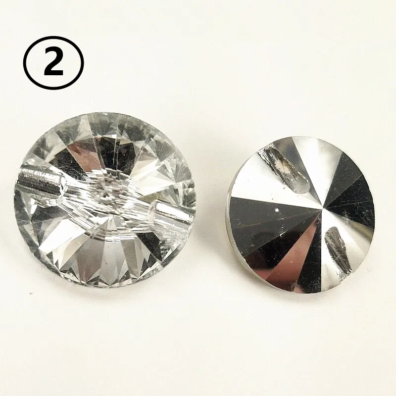 Стеклянные хрустальные пуговицы для обивки дивана кровати изголовья