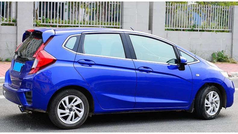 Lsrtw2017 304 нержавеющая сталь окна автомобиля планки для honda fit honda jazz 2008 2009 2010 2011 2012 2013