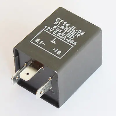 

CF14 - 3 Pin Electronic Moto Car Flasher Relay Fix LED Hyper Flash Fast Signal