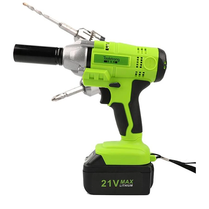 Toolstrong 21V li ion 0 3300rpm 320n. m Электрический ударный гайковерт DIY бытовой электрический