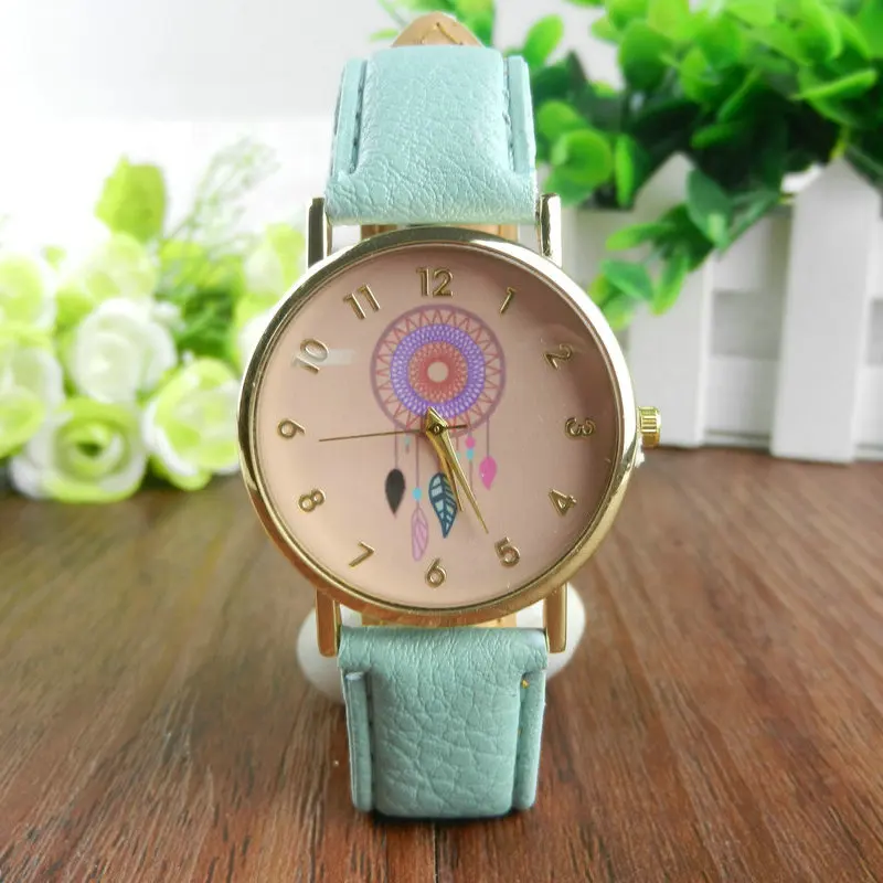 Новинка 2017 года часы-браслет для девочек с рисунком Ловец снов дружбы женские