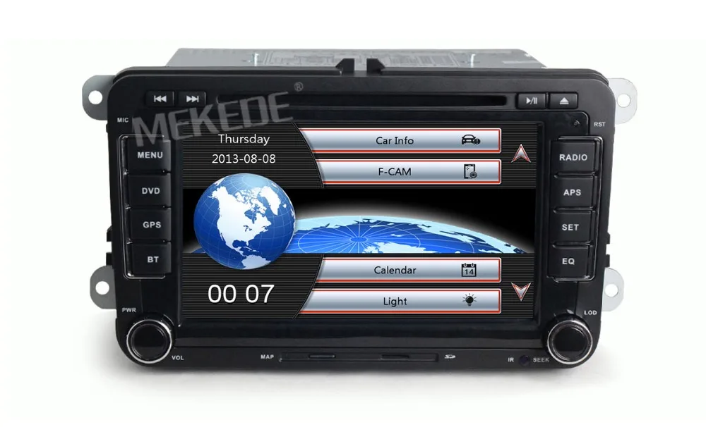 Европейский duty free! 7 дюймов 2din автомобильный Gps dvd-плеер для VW Skoda Octavia/Fabia/Rapid/Yeti/Superb/сиденье с красочными кнопками