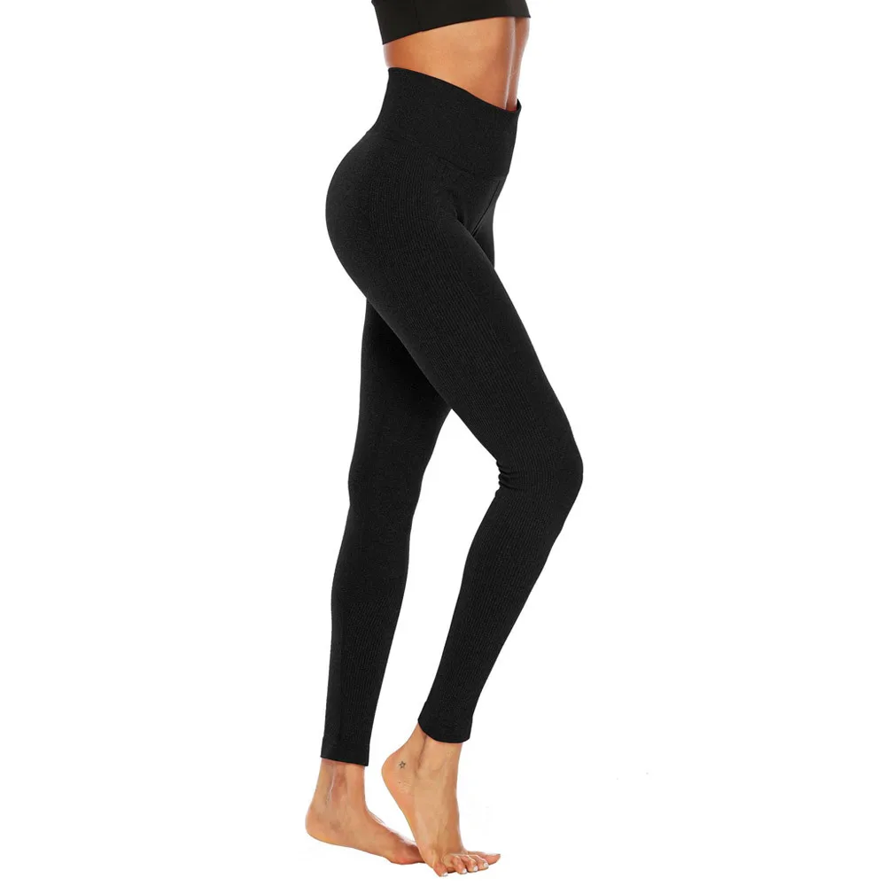 Лидер продаж 2019 женские леггинсы для тренировок однотонные фитнеса лучшая
